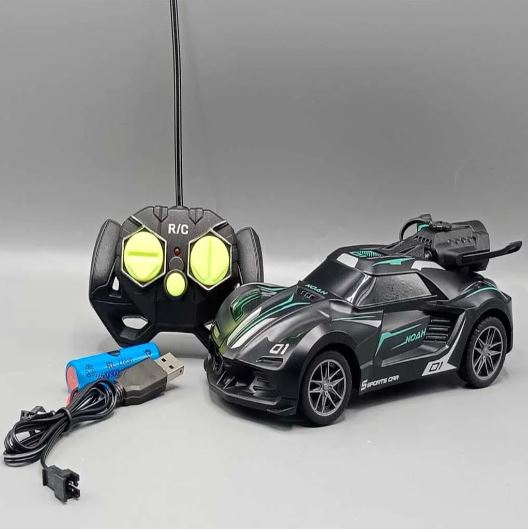 Rechargeable Radio Control Road Master With Light Smoke Spray Black (338-29A)