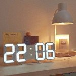 3D Large LED Table/Wall Alarm Clock