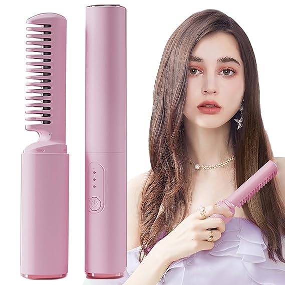 2-in-1 Mini Portable Wireless hair Straightener