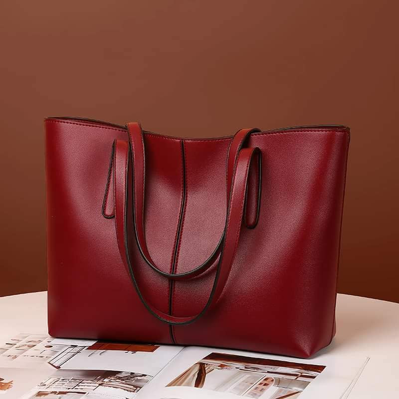 Fashion Simple Shoulder Tote Bag (Merun)