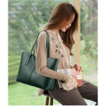 Fashion Simple Shoulder Tote Bag ( Green )