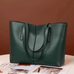 Fashion Simple Shoulder Tote Bag ( Green )