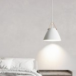 Snail Mouth Single -Head Chandelier, Nordic -Style Metal Pendant Lamp