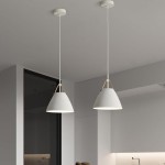 Snail Mouth Single -Head Chandelier, Nordic -Style Metal Pendant Lamp