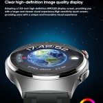 4G Smart Watch AMOLED Screen Video Call WiFi GPS Positioning Watch 4G SIM Card VDM80 1.43 Inch with Android 8.1 System 1000mAh