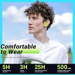 TWS Transparent Wireless Bluetooth 5.3 Earbuds with Transparent Cover Handfree Call Headset HiFi Stereo Sound Headphones in-ear Noise Cancelling Earphones