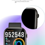 Smartwatch Heart Rate Blood Pressure Health Monitor Sleep Tracker Blood OXygen Paceometer 2.01inch Screen J02 Wearable Sports Smart Wrist watch IPX7 waterproof