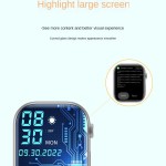 Smartwatch Heart Rate Blood Pressure Health Monitor Sleep Tracker Blood OXygen Paceometer 2.01inch Screen J02 Wearable Sports Smart Wrist watch IPX7 waterproof